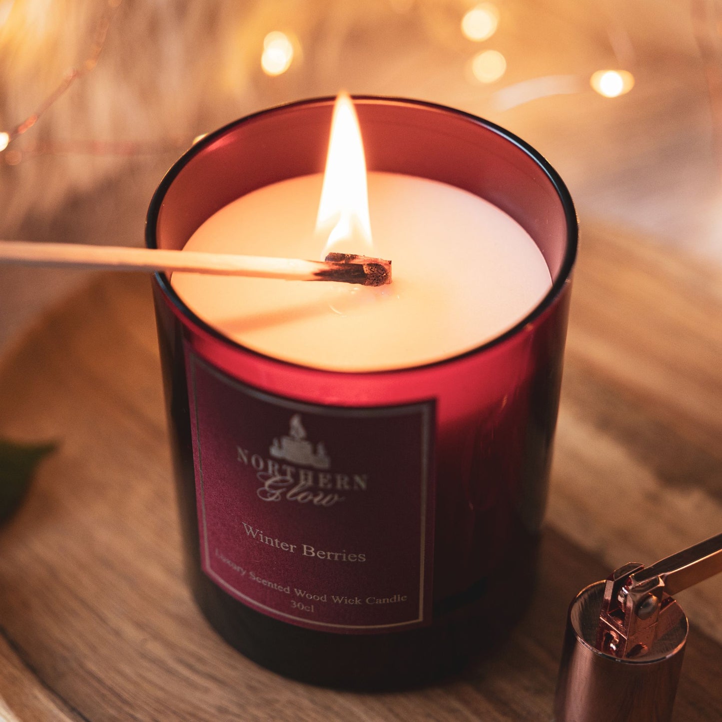 Winter Berries | Wood Wick Candle | Rapeseed and Coconut Wax Blend