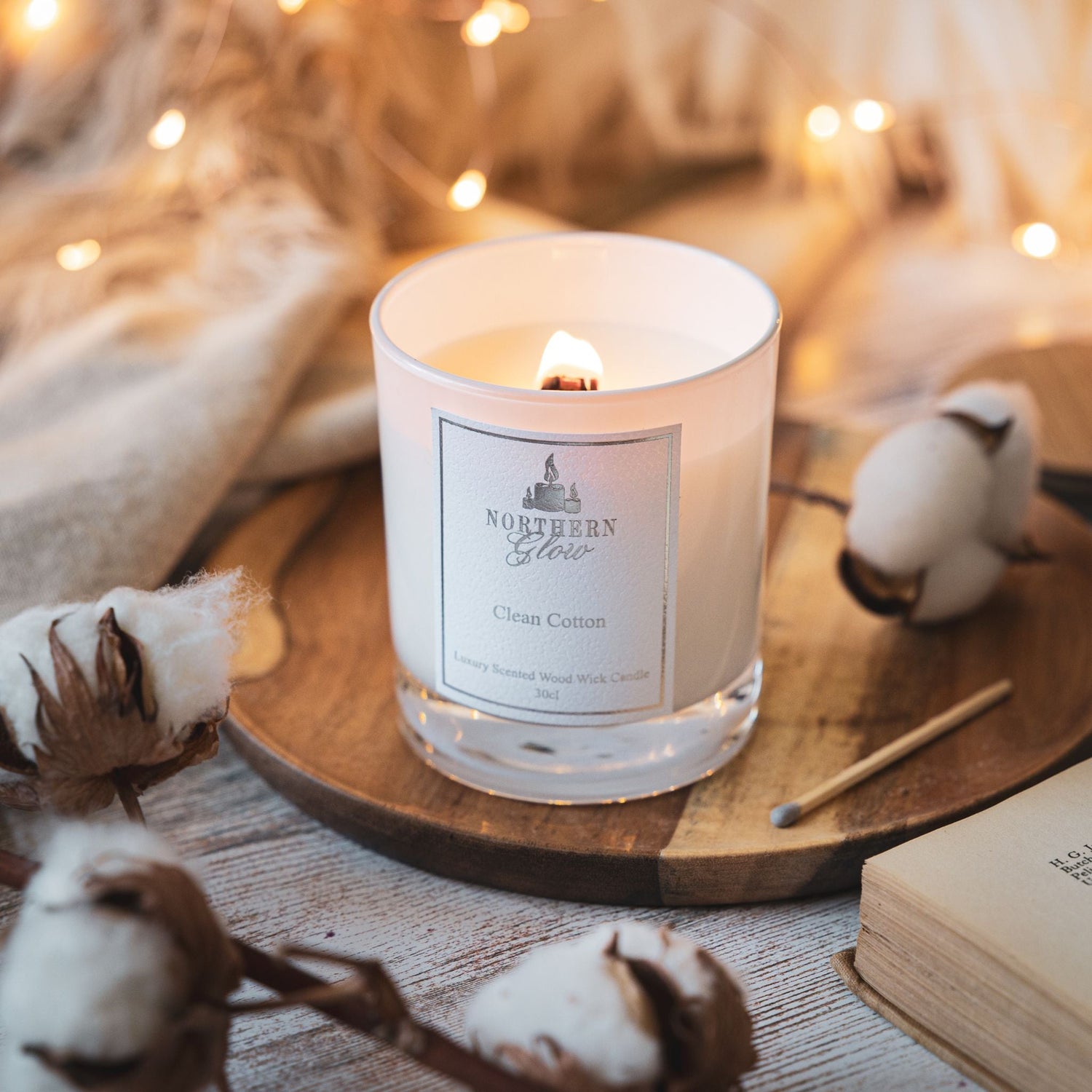 Wood Wick Scented Candle | Rapeseed and Coconut Wax Blend