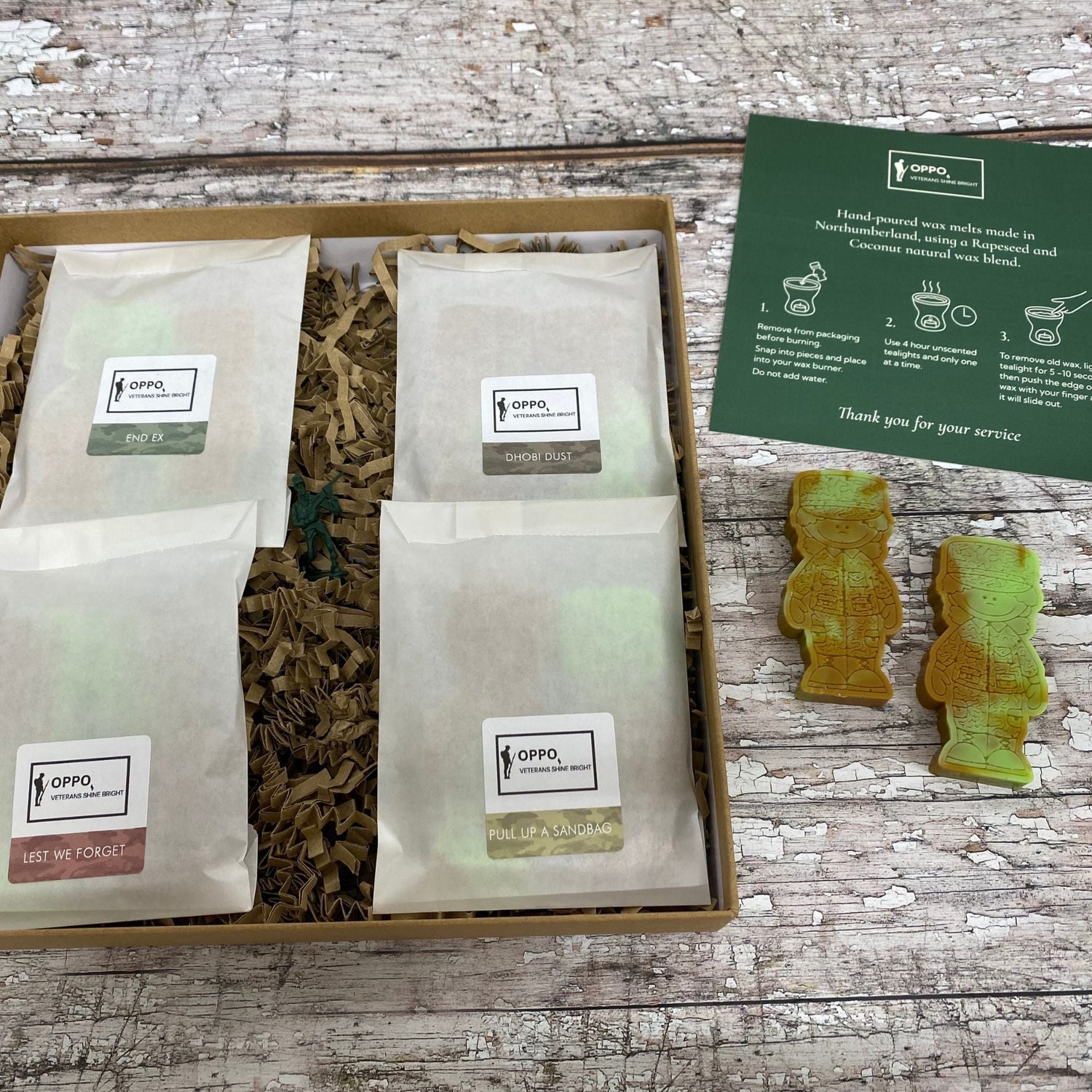 OPPO | Veteran Wax Melt Collection | Rapeseed & Coconut Wax Blend