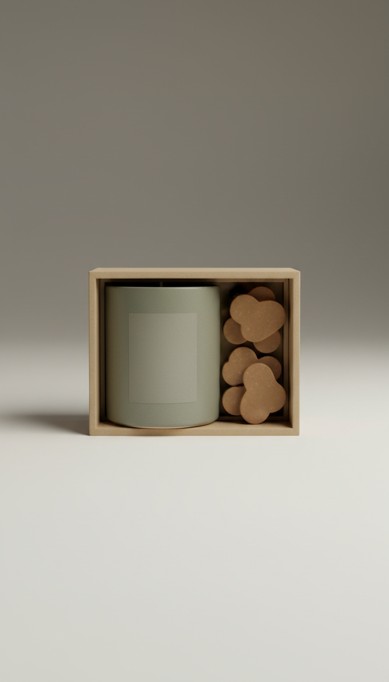 Candle and Melt Gift Set in Earth-Toned Box