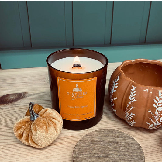 Pumpkin Spice | Wood Wick Candle | Rapeseed and Coconut Wax Blend